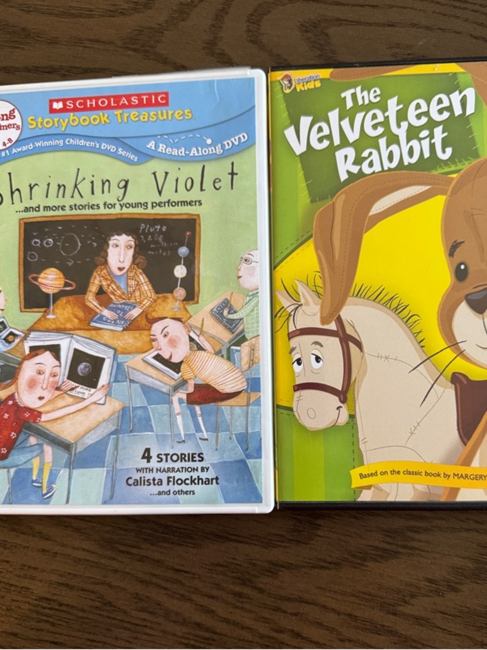 Scholastic Storybook Treasures Shrinking Violet DVD and The Velveteen Rabbit DVD